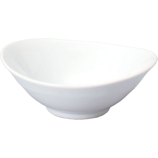 02861024 オーバルホワイト 14㎝ボール 13.9×12.3×5㎝ P.86 ￥800（税抜）