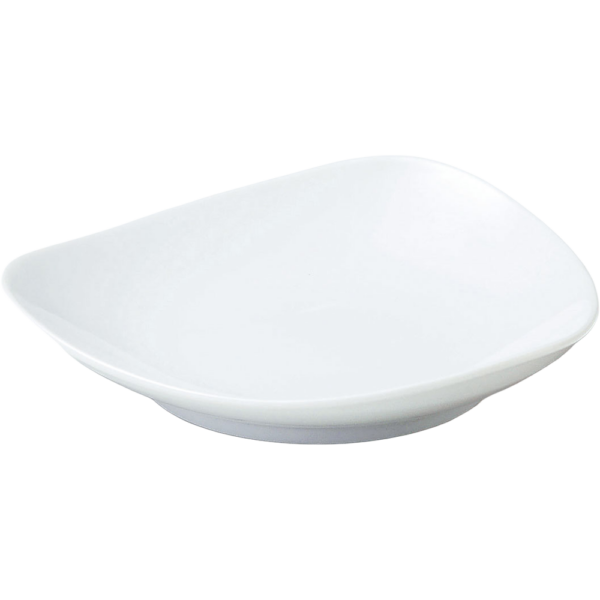 02871029 トライアングルホワイト 14㎝深皿 13.7×3.6㎝ P.87 ￥600（税抜）
