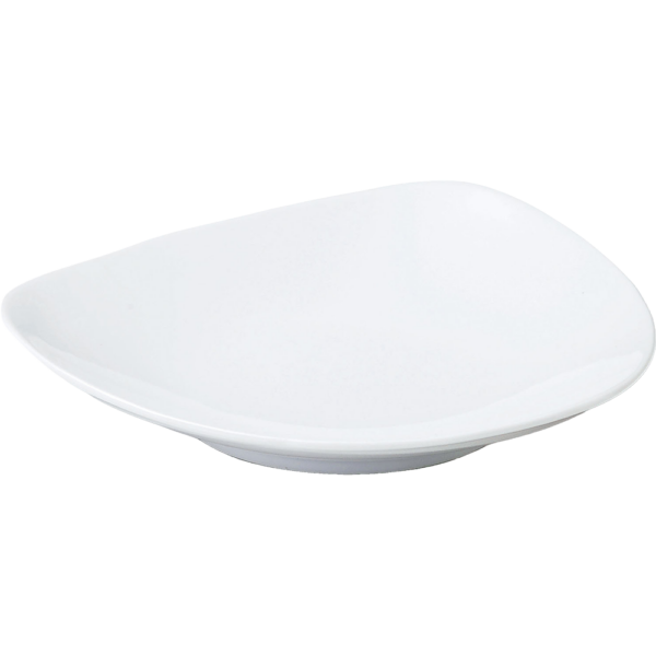 02871039 トライアングルホワイト 21㎝深皿 20.7×3.9㎝ P.87 ￥1000（税抜）