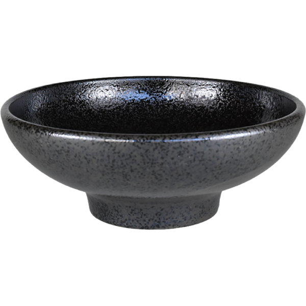 02900997 スタンダード丼 2 ユーラシア黒耀 19㎝ボール 19.5×7.5㏄ 1050㏄ P.81 ￥1300（税抜）