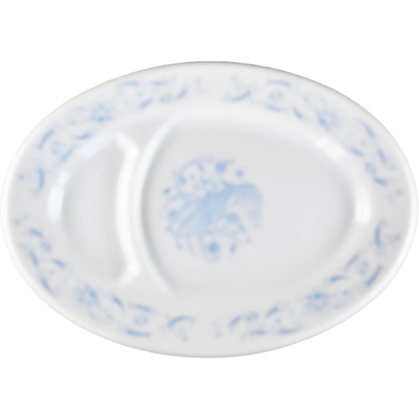 02950097 花唐草鳳凰（イングレーズ） 2 9吋仕切プラター 24×17.3×2.5㎝ P.127 ￥3950（税抜）