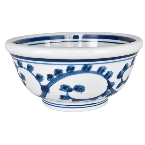 02960947 染付 1 和風唐草 6寸玉渕丼 18.3×9㎝ 1000㏄ P.52 ￥3050（税抜）