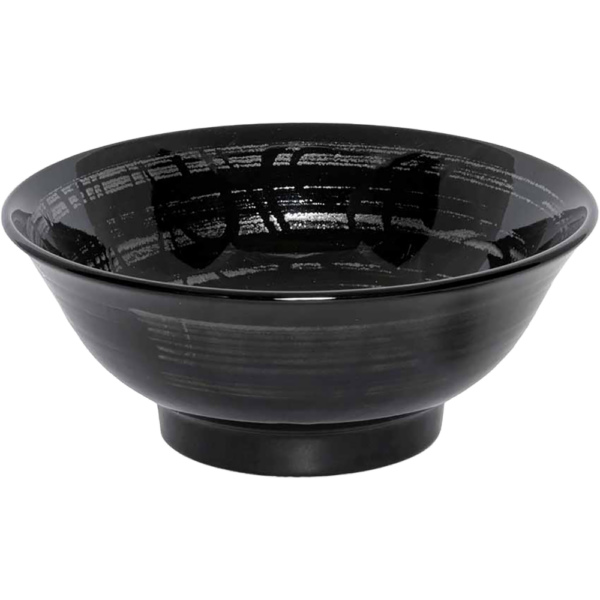 03010985 特選麺の器 30 渦刷毛銀彩 6.3ラーメン 19.5×7.2㎝ 1000㏄ P.183 ￥1200（税抜）