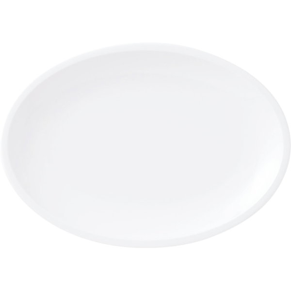 03161007 CONTRNO WHITE 27㎝ワイドプラター 27.2×19.2×2.6㎝ P.84 ￥2900（税抜）