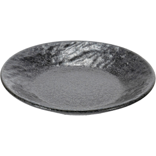 03481110 石目黒耀 2 SX17㎝皿 16.9×2.3㎝ P.77 ￥700（税抜）