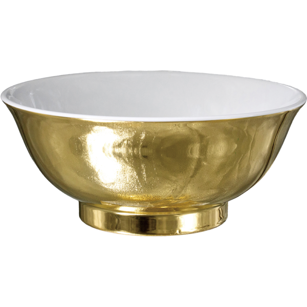 03500059 Gold・Platinum 2　ゴールド　（中白）丸反７寸丼 20.8×8.3㎝ 1310㏄ P.27