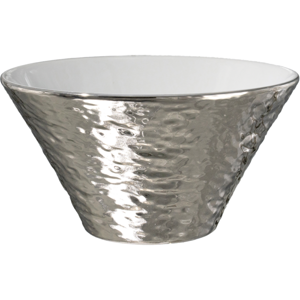 03521165 Gold・Platinum 2　プラチナ　（中白）石目19㎝深ボール 18.6×10.2㎝ 1230㏄ P.27