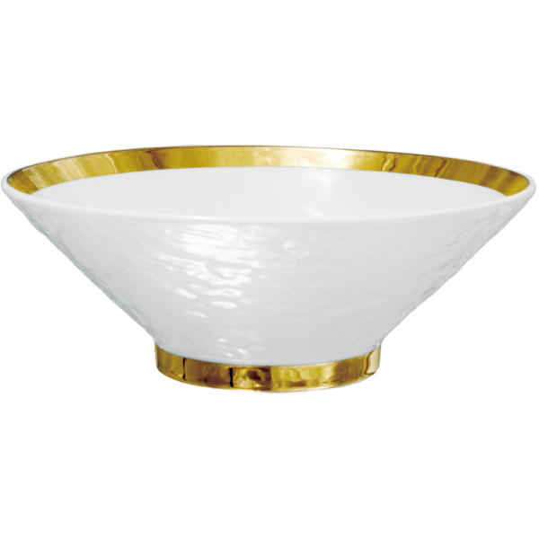 03531162（ゴールドボーダー）石目25㎝高台丼 25.2×9.5㎝ 1800㏄ P.28