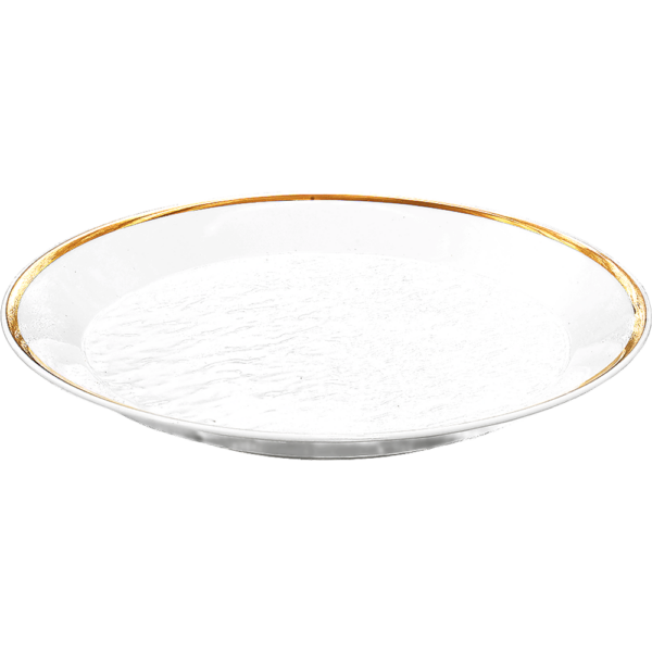 03531167 一品皿 1（ゴールドボーダー）LX26㎝皿 26.3×3.1㎝ P.30