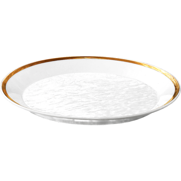 03531168 一品皿 1（ゴールドボーダー）LX23㎝皿 23.2×3.1㎝ P.30