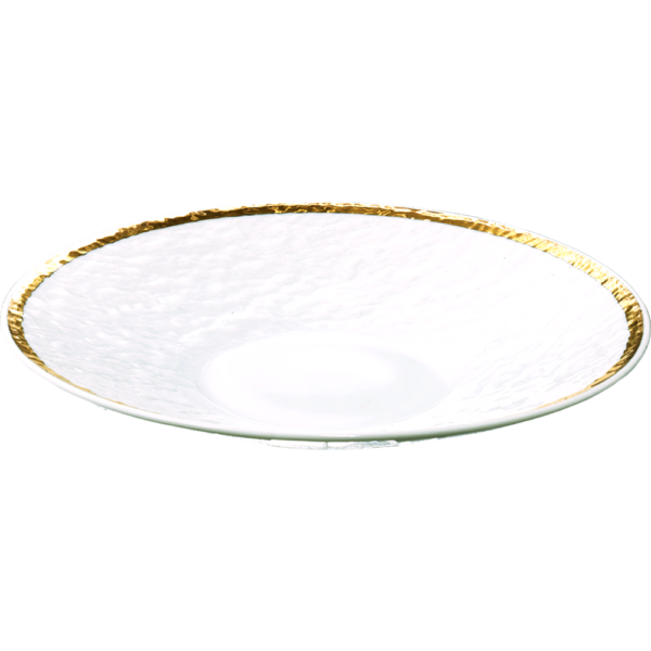 03531175 一品皿 1（ゴールドボーダー）SX-F25㎝深皿 24.8×4.5㎝ P.30