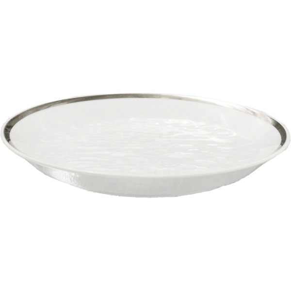 03541171 一品皿 2（プラチナボーダー）LX17㎝皿 17×2.2㎝ P.31