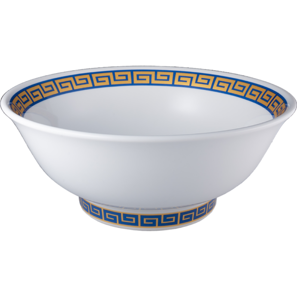 03600059 RAIMON 1 青ボーダー（雲母金）丸反7寸丼 20.8×8.3㎝ 1310㏄ P.4 ￥3800（税抜）