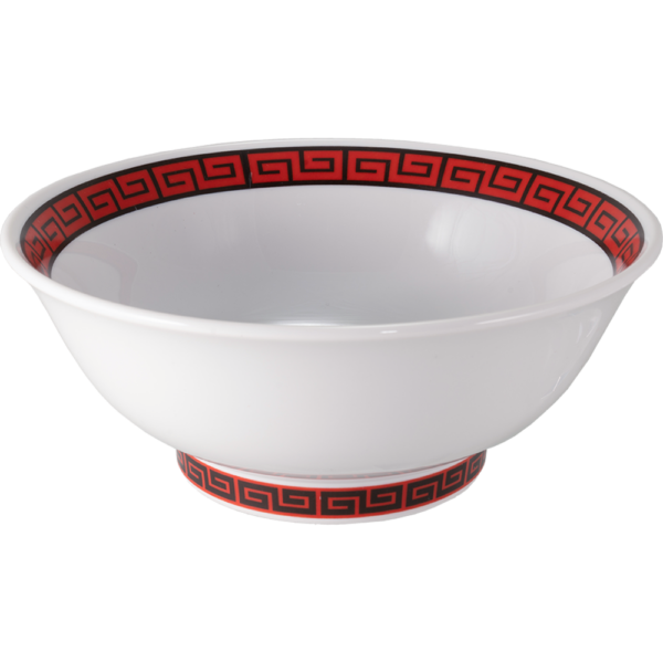 03610059 RAIMON 1 黒ボーダー（赤）丸反7寸丼 20.8×8.3㎝ 1310㏄ P.4 ￥3800（税抜）