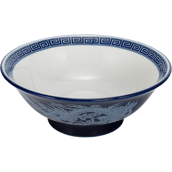03640713 ルリ雷門白竜 6.5反高台丼 20.2×8.2㎝ 1080㏄ P.125 ￥3000（税抜）