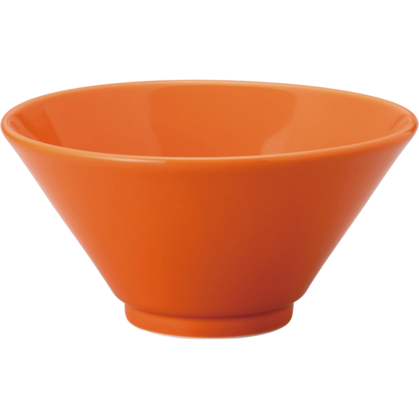 03670428 スタンダード丼 4 オレンジ 切立18㎝深丼 18×9.2㎝ 990㏄ P.83 ￥1700（税抜）