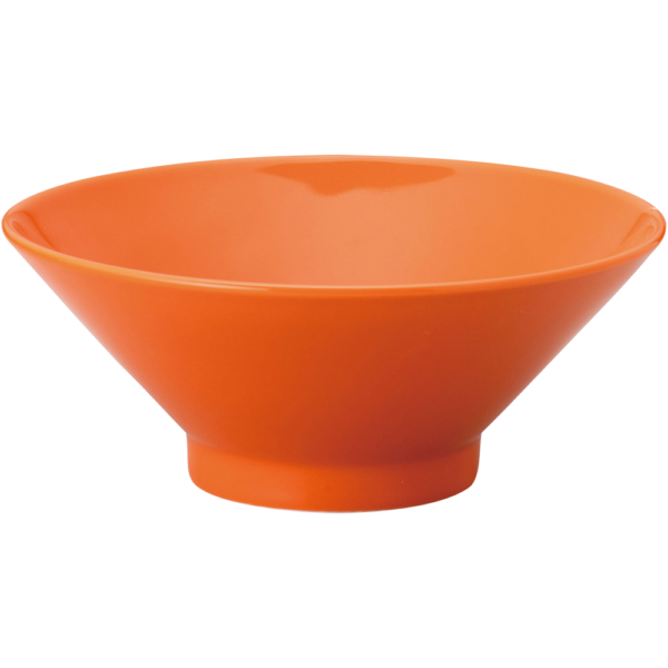 03670936 スタンダード丼 4 オレンジ 切立高台20㎝丼 19.5×7.5㎝ 990㏄ P.83 ￥1400（税抜）