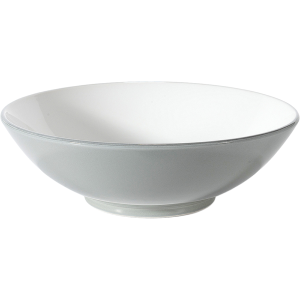 03690055 グレー（中白） 丸6.8丼  20.7×6.6㎝ 950㏄ P.67 ￥2100（税抜）