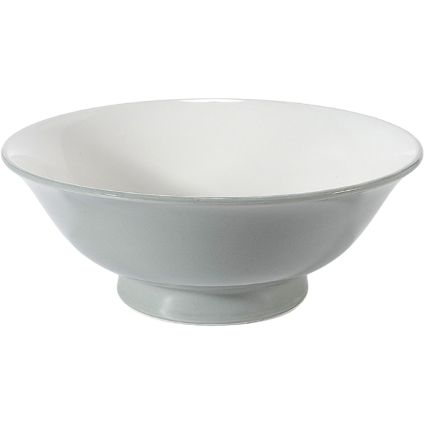 03690714 グレー（中白） 7寸反高台丼  21.2×8.4㎝ 1200㏄ P.67 ￥2650（税抜）