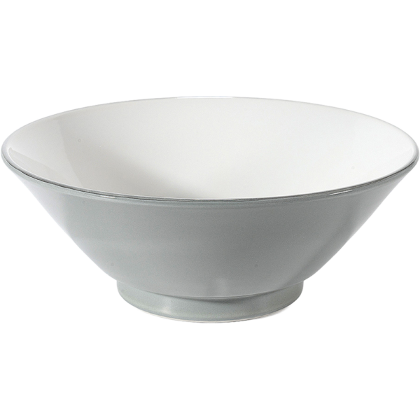 03690731 グレー（中白） 切立6.8丼（厚口） 20.1×7.7㎝ 1000㏄ P.67 ￥2300（税抜）