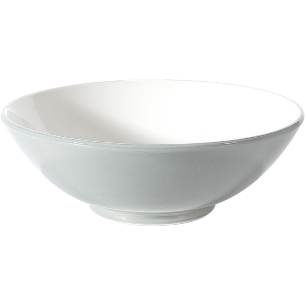 03690814 グレー（中白） 丸6寸丼  18.2×6.4㎝ 700㏄ P.67 ￥1800（税抜）