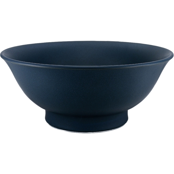 03700784 紺マット 6.3反高台丼 18.5×8㎝ 850㏄ P.63 ￥2150（税抜）
