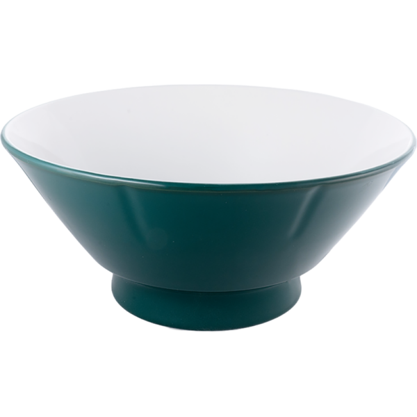 03710687 モスグリーン（中白） 切立高台7寸丼  21×9.2㎝ 1280㏄ P.68 ￥2800（税抜）