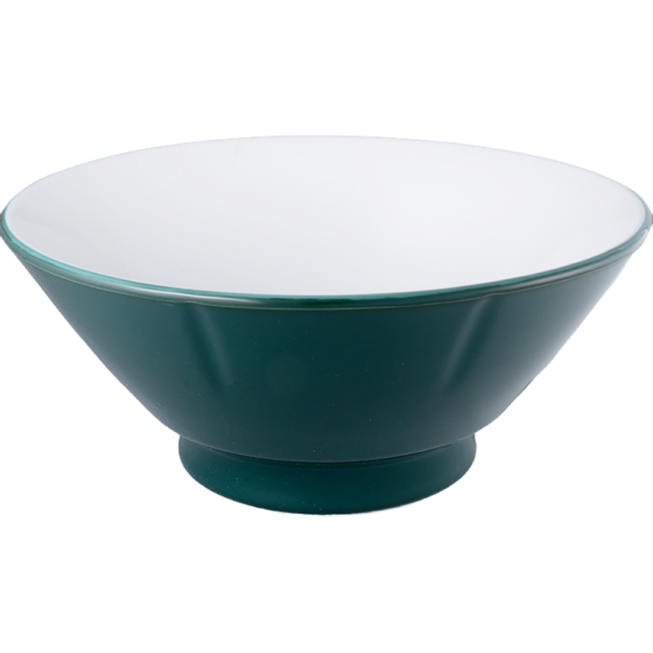 03710709 モスグリーン（中白） 切立高台6.3丼  18.8×8㎝ 900㏄ P.68 ￥2300（税抜）