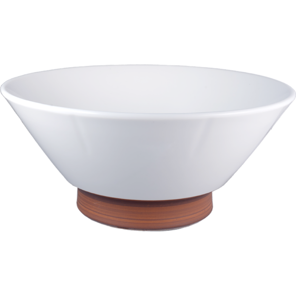 03720073 サビホワイト 切立高台6.5丼 20×9㎝ 980㏄ P.124 ￥2450（税抜）