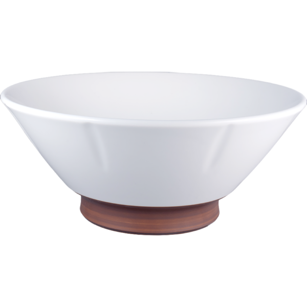 03720709 サビホワイト 切立高台6.3丼 18.8×8㎝ 800㏄ P.124 ￥2300（税抜）