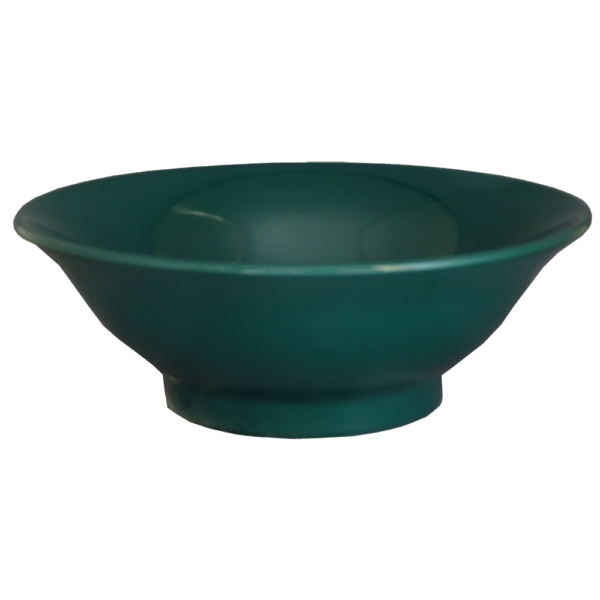 03770714 みそ モスグリーン 7寸反高台丼 21.2×8.4㎝ P.14 ￥2550（税抜）