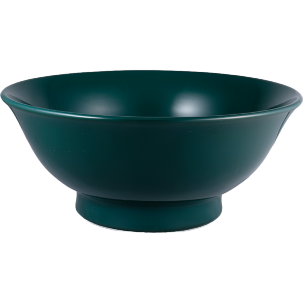 03770784 モスグリーン 6.3反高台丼 18.5×8㎝ 850㏄ P.62 ￥2150（税抜）