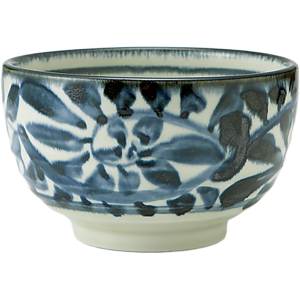 03861252 小鉢・つけ麵 2 藍唐草 4寸多用丼 12.5×7.5㎝ 500㏄ P.33 ￥750（税抜）