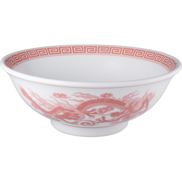 04041104 特選麺の器 10 銅判竜（赤） 6.3浅丼 19.7×7.2㎝ 950㏄ P.163 ￥2300（税抜）