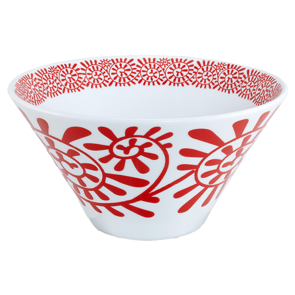 04091127 タコ唐草（ｲﾝｸﾞﾚｰｽﾞ） タコ唐草（赤）19㎝深ボール 18.6×10.2㎝ 1230㏄ P.2 ￥4800（税抜）