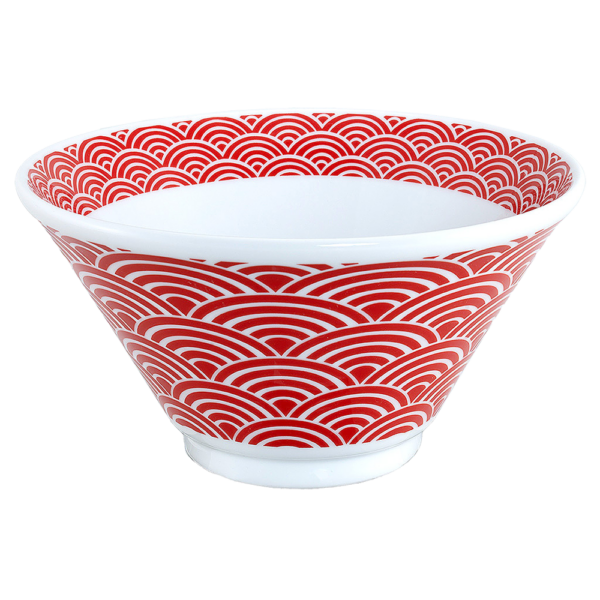 04120429 青海波（ｲﾝｸﾞﾚｰｽﾞ） 青海波（赤）切立19㎝深丼 18.8×10.2㎝ 1200㏄ P.3 ￥4600（税抜）