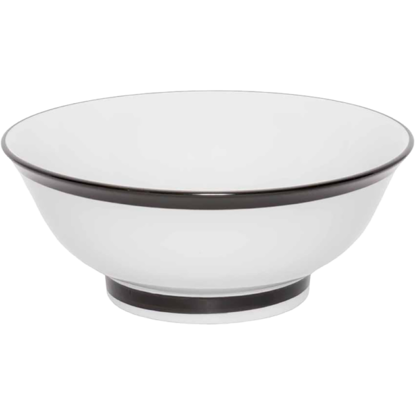 04130059 特選麺の器 9 黒線イングレーズ 丸反7.0丼 20.8×8.3㎝ 1310㏄ P.162 ￥3900（税抜）