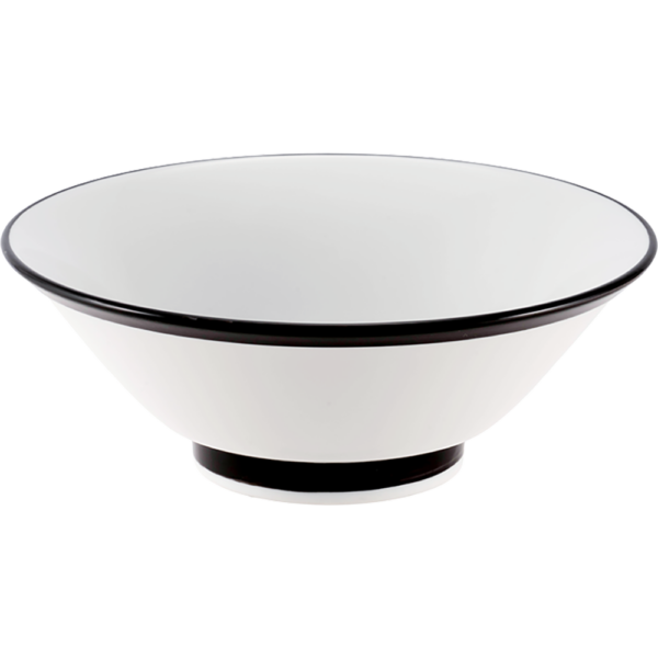 04130066 特選麺の器 9 黒線イングレーズ 切立6.8丼 20.1×7.5㎝  880㏄ P.162 ￥3600（税抜）