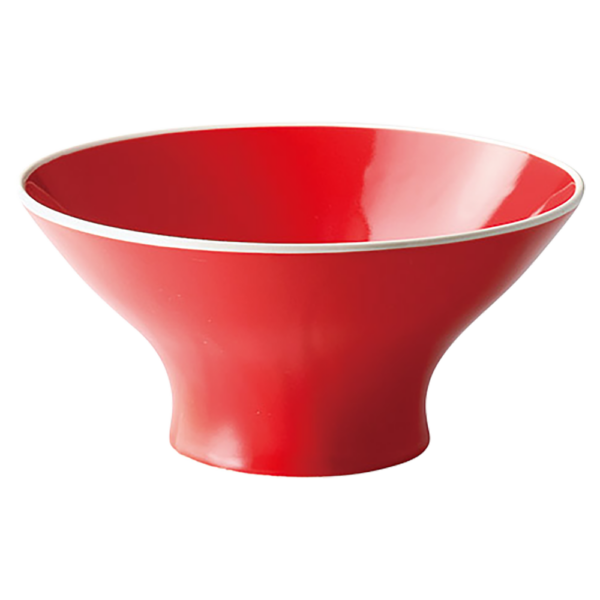 04171255 スタイリッシュ麺丼 1 リアンRED 21㎝レアーレ 21.2×9.9㎝ 1420㏄ P.38 ￥6100（税抜）