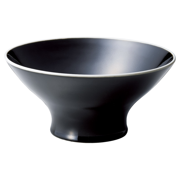 04181255 スタイリッシュ麺丼 1 リアンBK 21㎝レアーレ 21.2×9.9㎝ 1420㏄ P.38 ￥4100（税抜）