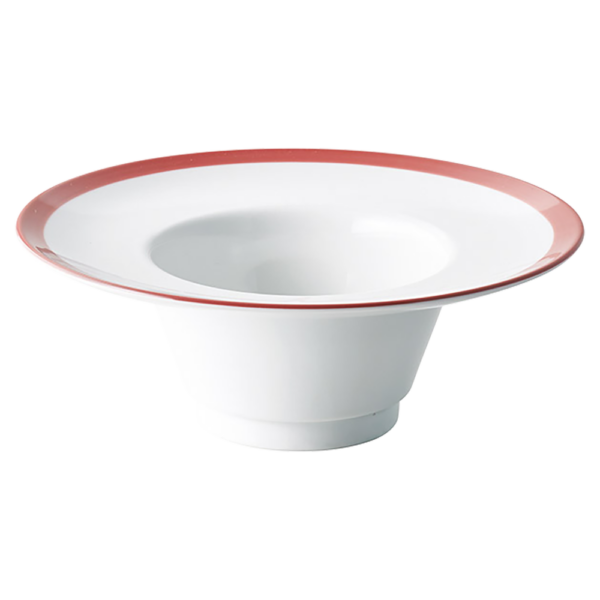 04221259 スタイリッシュ麺丼 2 レッドループ 26㎝ステージボール 26.4×9.6㎝ 690㏄ P.39 ￥5300（税抜）