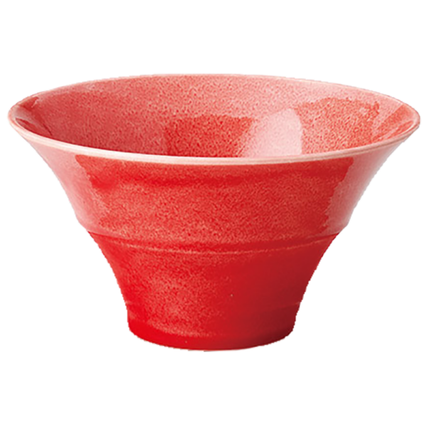 04231260 スタイリッシュ麺丼 2 朱徹 19㎝クルール 19×10㎝ 990㏄ P.39 ￥4200（税抜）