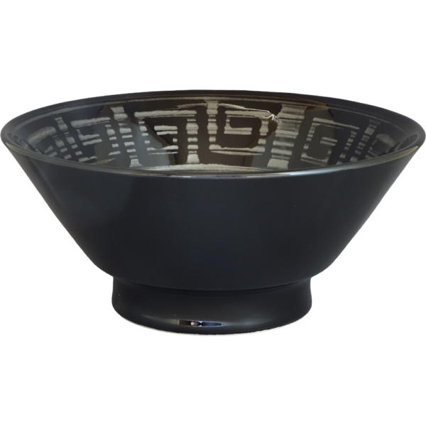 04270073 特選麺の器 23 銀彩雷門 切立高台6.5丼 20×8.5㎝ P.176 ￥2700（税抜）