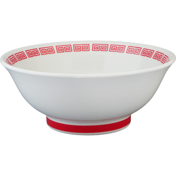 04330059 特選麺の器 23 セレン雷紋 丸反7寸丼 20.8×9㎝ P.176 ￥3100（税抜）