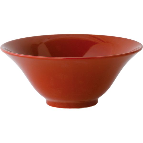 04341135 特選麺の器 24 朱赤 桂林丼（小） 20.5×8.7㎝ 1100㏄ P.177 ￥2700（税抜）