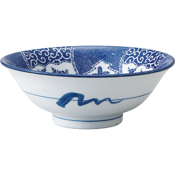 04391145 特選麺の器 25 松竹梅 6.5浅高台丼 19.5×7㎝ 900㏄ P.178 ￥1400（税抜）