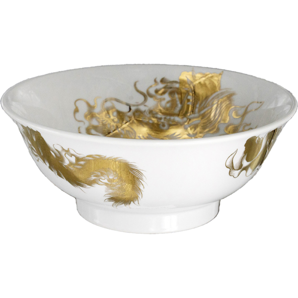 04430059 昇龍シリーズ ゴールド昇龍 丸反7寸丼 20.8×8.3㎝ 1310㏄ P.40 ￥9500（税抜）