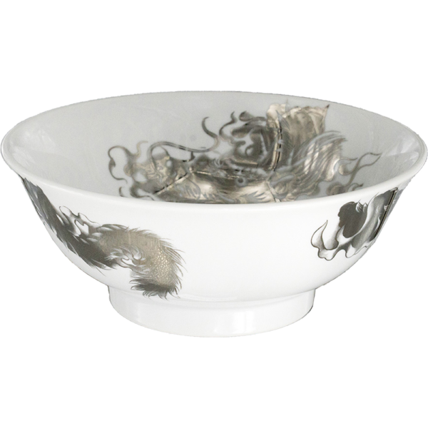 04440059 昇龍シリーズ プラチナ 昇龍 丸反7寸丼 20.8×8.3㎝ 1310㏄ P.40 ￥8500（税抜）