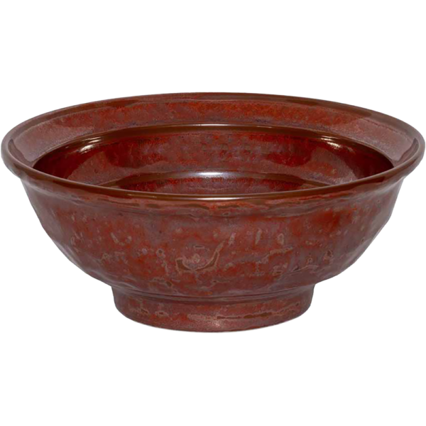 04470985 特選麺の器 30 鉄赤 6.3ラーメン 19.5×7.2㎝ 1000㏄ P.183 ￥1200（税抜）