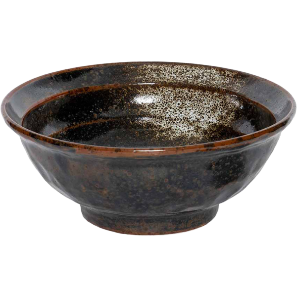 04540973 特選麺の器 30 油滴結晶 6.8ラーメン 21.5×9㎝ 1500㏄ P.183 ￥1700（税抜）